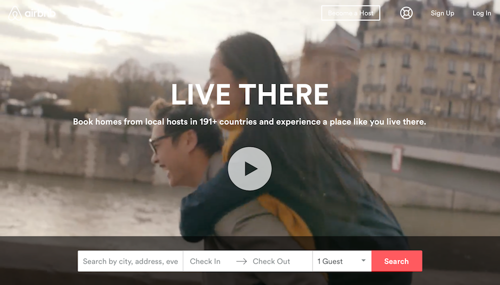 Airbnb site
