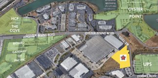 CBRE, South San Francisco, Gateway of Pacific, Oyster Point, UPS, Kilroy Realty, BioMed Realty, The Cove